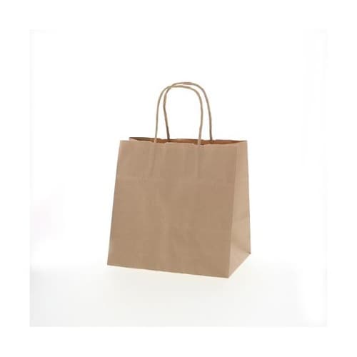 手提げ紙袋 25チャームバッグ 未晒無地