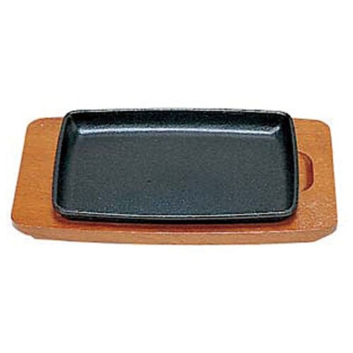 301033 ステーキ皿角型E 22cm