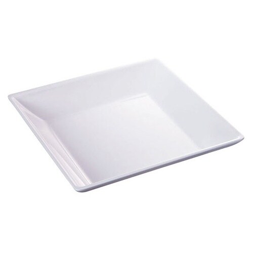 319346 スクウェアスープ皿 白