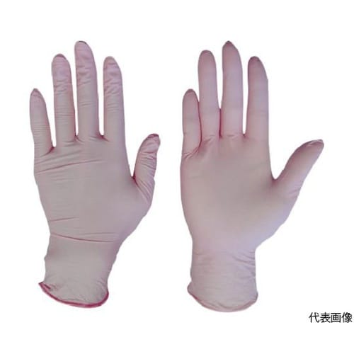ニトリル使いきり手袋粉無250枚入ピンク