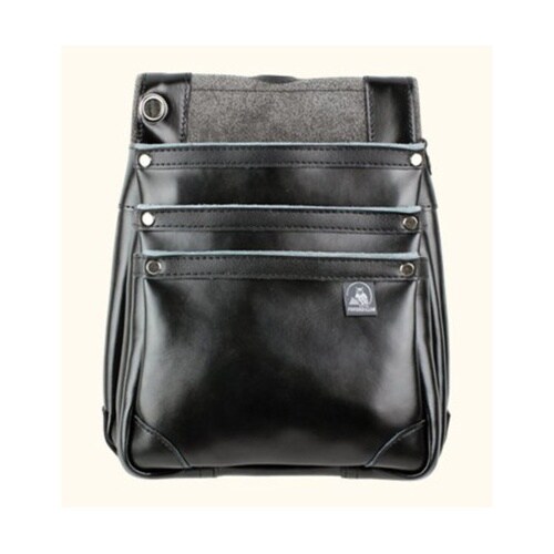 HB−203K 3段ポケット釘袋 黒