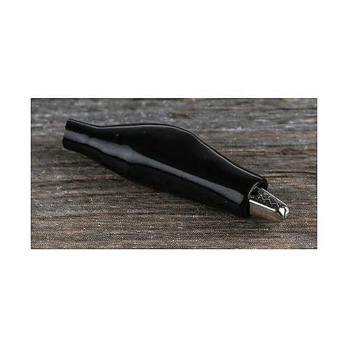 わに口クリップ 黒 1袋(10個入) 4