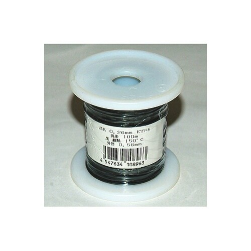 ETFE0.26KL100R 電線 黒