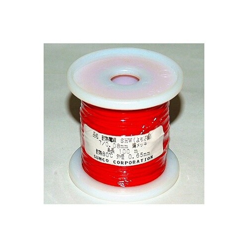 SHW70.08RL100R耐熱電線 赤
