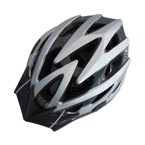 46270大人用自転車ヘルメットシルバー