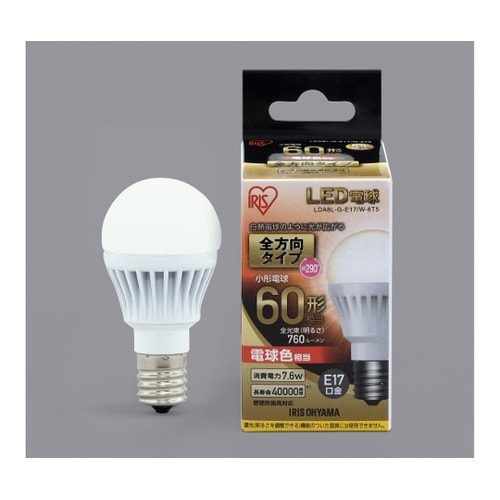 LDA8L−G−E17/W−6T5 電球