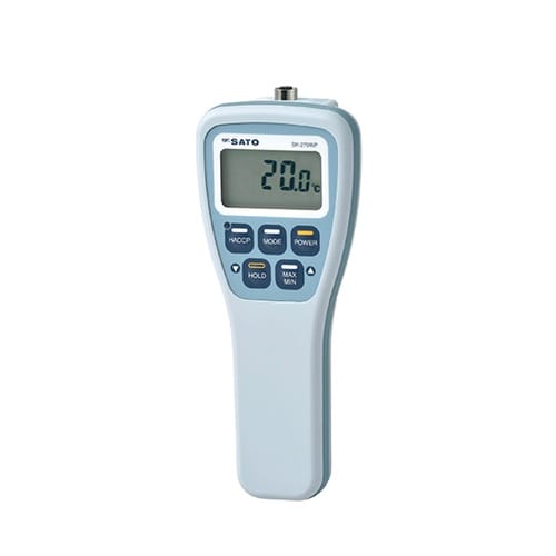 防水デジタル温度計 フック穴無タイプ 指