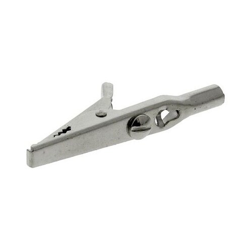 わに口クリップ シルバー 1袋(10個入