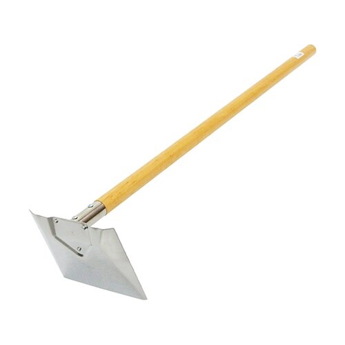900mm本職用ステンレス左官用手鍬木柄