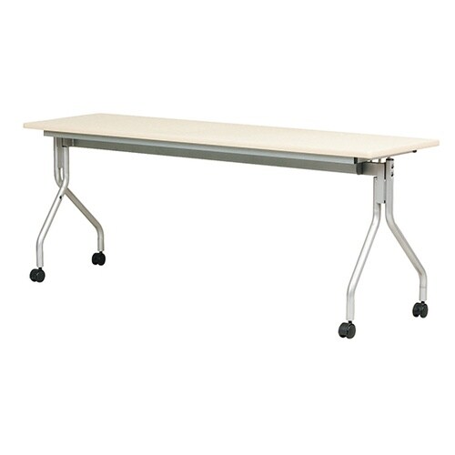跳ね上げ式会議テーブル アイボリー AH