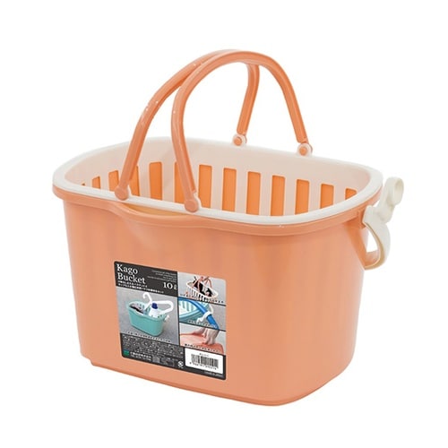 水切り付バケツ 10L オレンジ 260