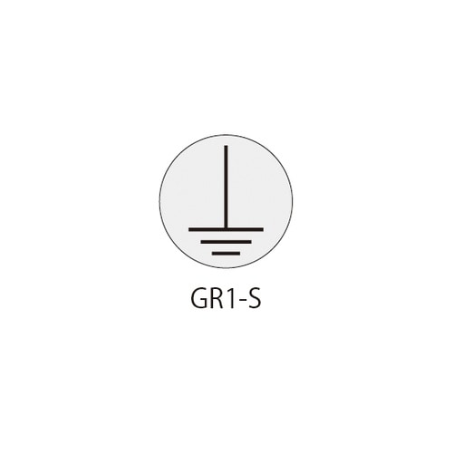 GRシリーズ アースラベル 銀 24mm