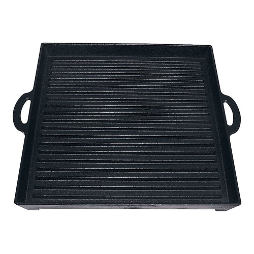 鉄角型グリルプレート 波