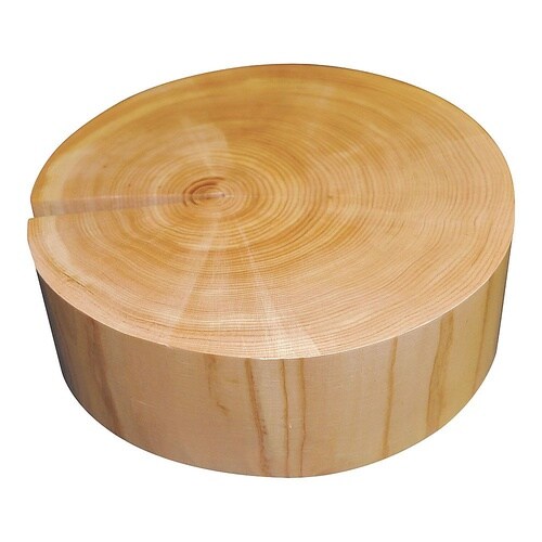 檜丸太ディスプレイ φ280×H100