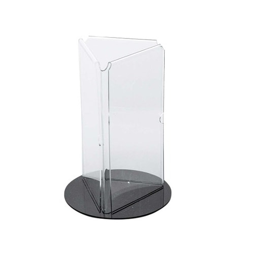 アクリル ターンメニュースタンド 三面(