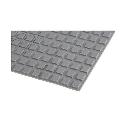 防振ゴム 角形 グレー,高さ:3mm 1