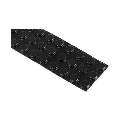 防振ゴム 黒,高さ:3.2mm 1袋(7