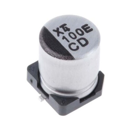 電解コンデンサ 100μF 25V dc