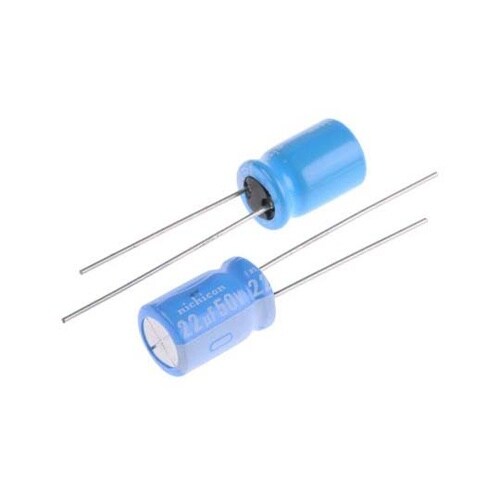 電解コンデンサ 22μF 50V dc