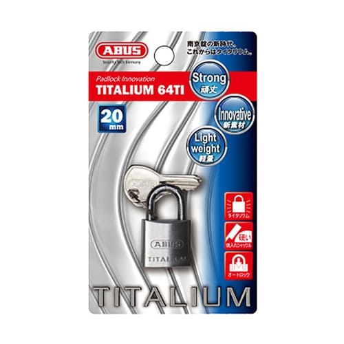 BP64TI/20KD南京錠タイタリウム