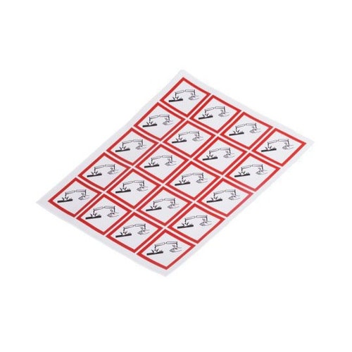 危険 & 警告ラベル 光沢重合体ビニル