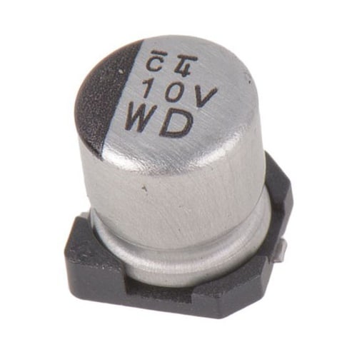 電解コンデンサ 10μF, 35V dc