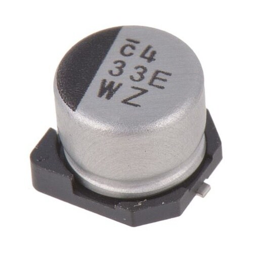 電解コンデンサ 33μF, 25V dc