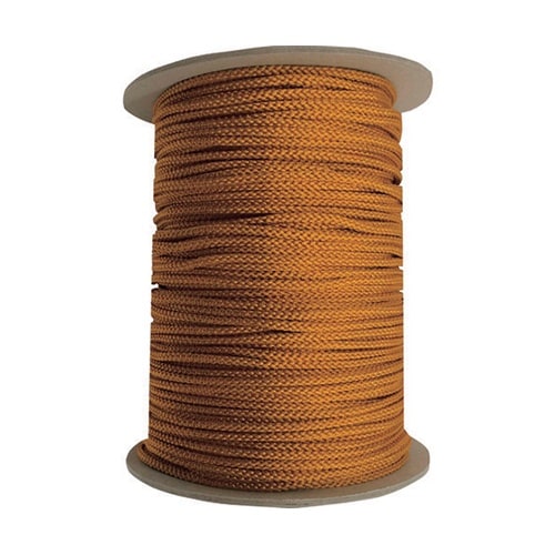 PAR8112 江戸打ち紐金茶 約4mm