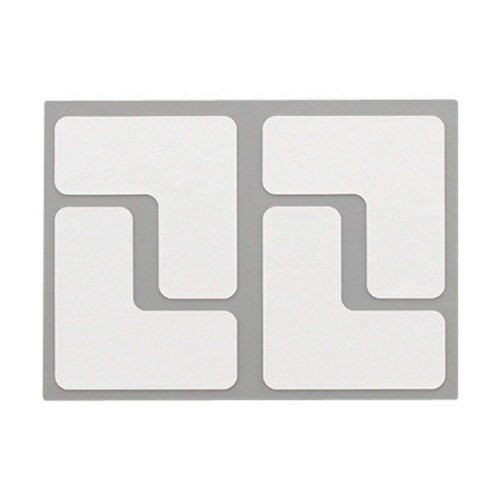 Y6034 フロアサインズL型S白40枚