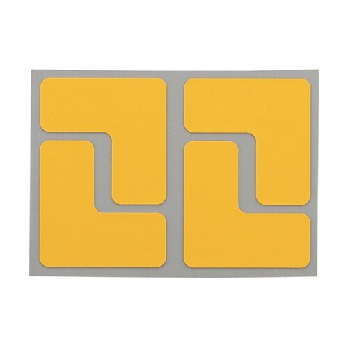 Y6035 フロアサインズL型S黄40枚