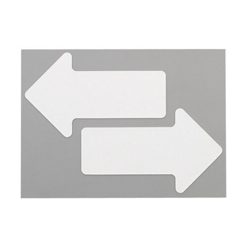 Y6044耐久フロアサインズ矢印白20枚