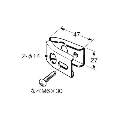 電線管支持金具吊ボルト 丸鋼用 1箱(2