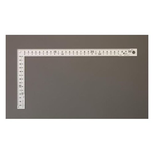 150x300mm 幅広シルバー曲尺 E