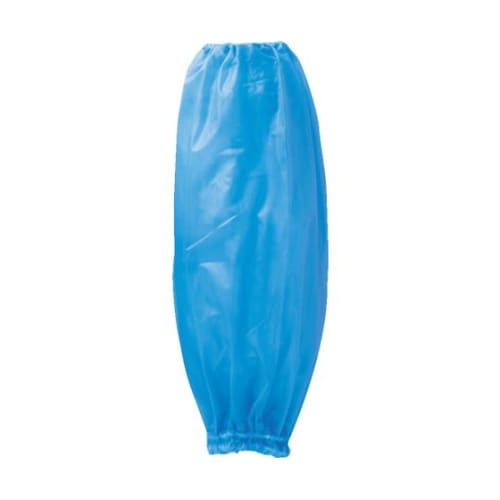 ビニール腕カバー ブルー 12P 1セッ