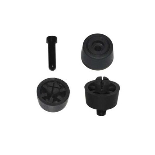 防振ゴム 黒 高さ:15.5mm 1袋(