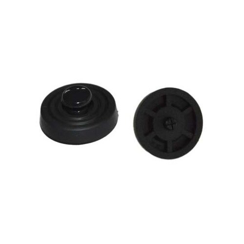 防振ゴム 黒 高さ:6mm 1袋(50個