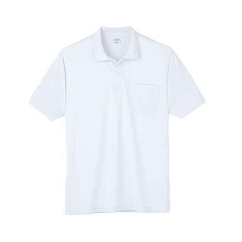7361−90−S 半袖ポロシャツ 白S