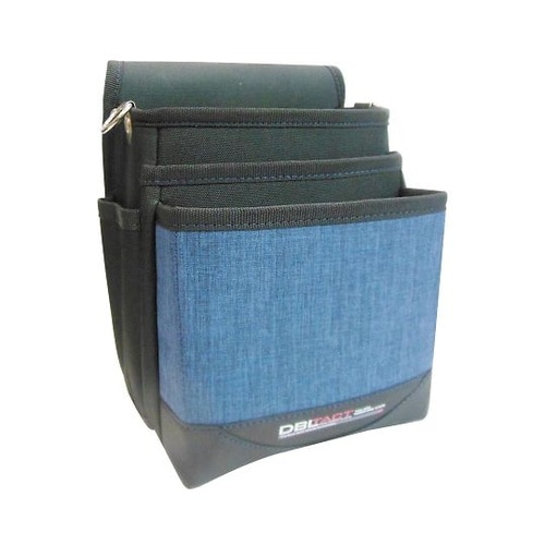 DTM−03S−BL 3段腰袋杢ブルー