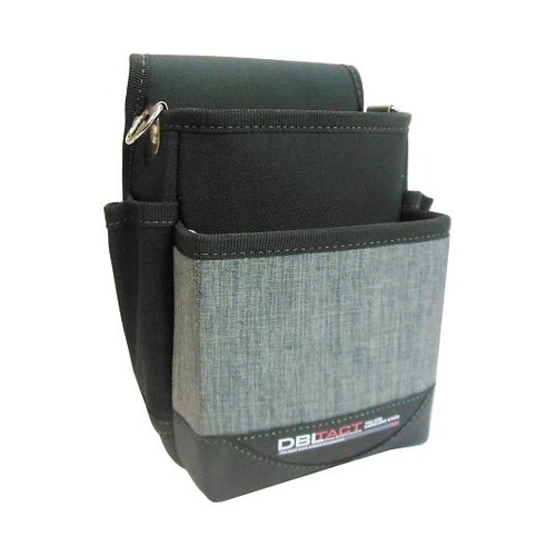 DTM−02S−GL 2段腰袋杢グレー