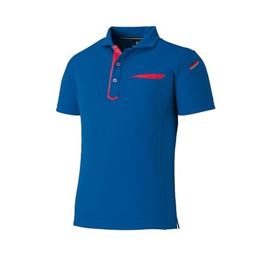 3684−08−SS 半袖ポロ 青 SS