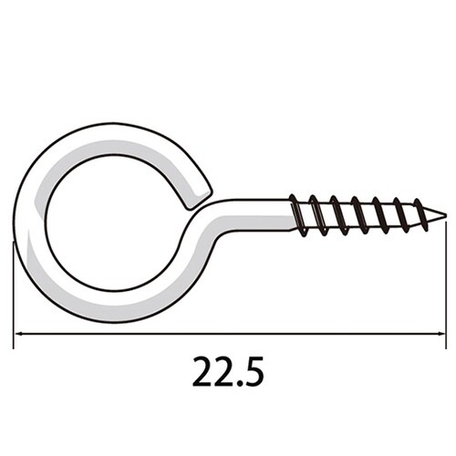 丸ヒートン22.5mm 1セット(100
