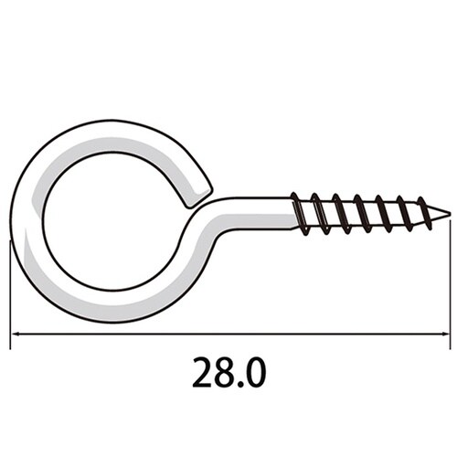 丸ヒートン28mm 1セット(500本入