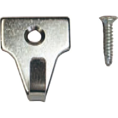 鉄板ビス付フックセット 1セット(10個