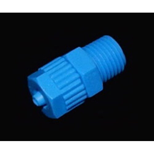 PP R1/4オスネジ付きチューブロック