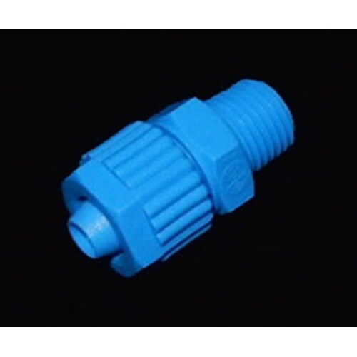 PP R1/4オスネジ付きチューブロック