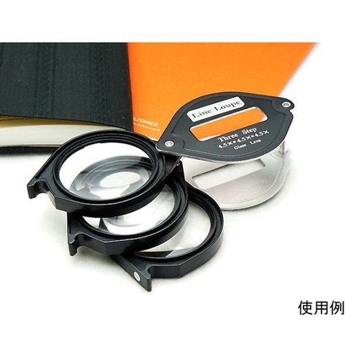 L−72N ルーペ ガラス4.5倍 3枚