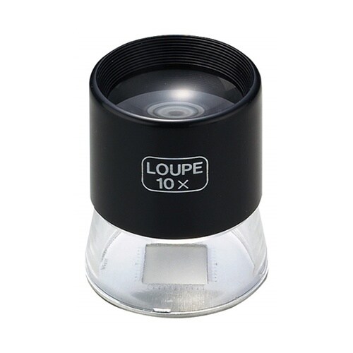 P−10N 0.2mm目盛付ルーペ10倍