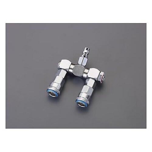 2連 エアーカップリング(自在型/プラグ