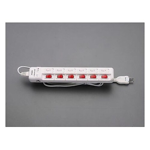 AC125V/15Ax 2m タップ(6