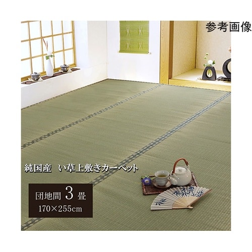 純国産 い草 上敷き カーペット 双目織